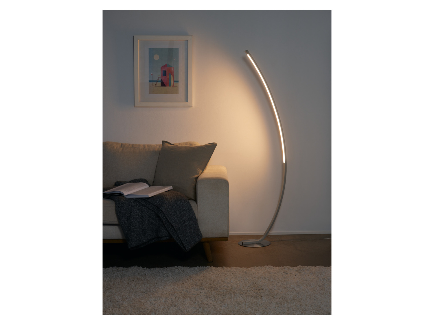 LIVARNO home Stojací LED lampa Lidl cz