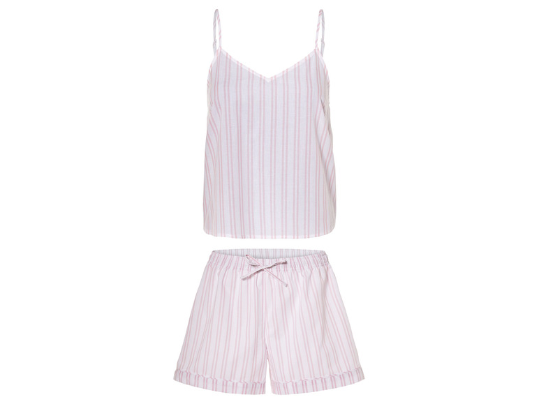 esmara® Dámské pyžamo (XL (48/50), pruhy/růžová/bílá)