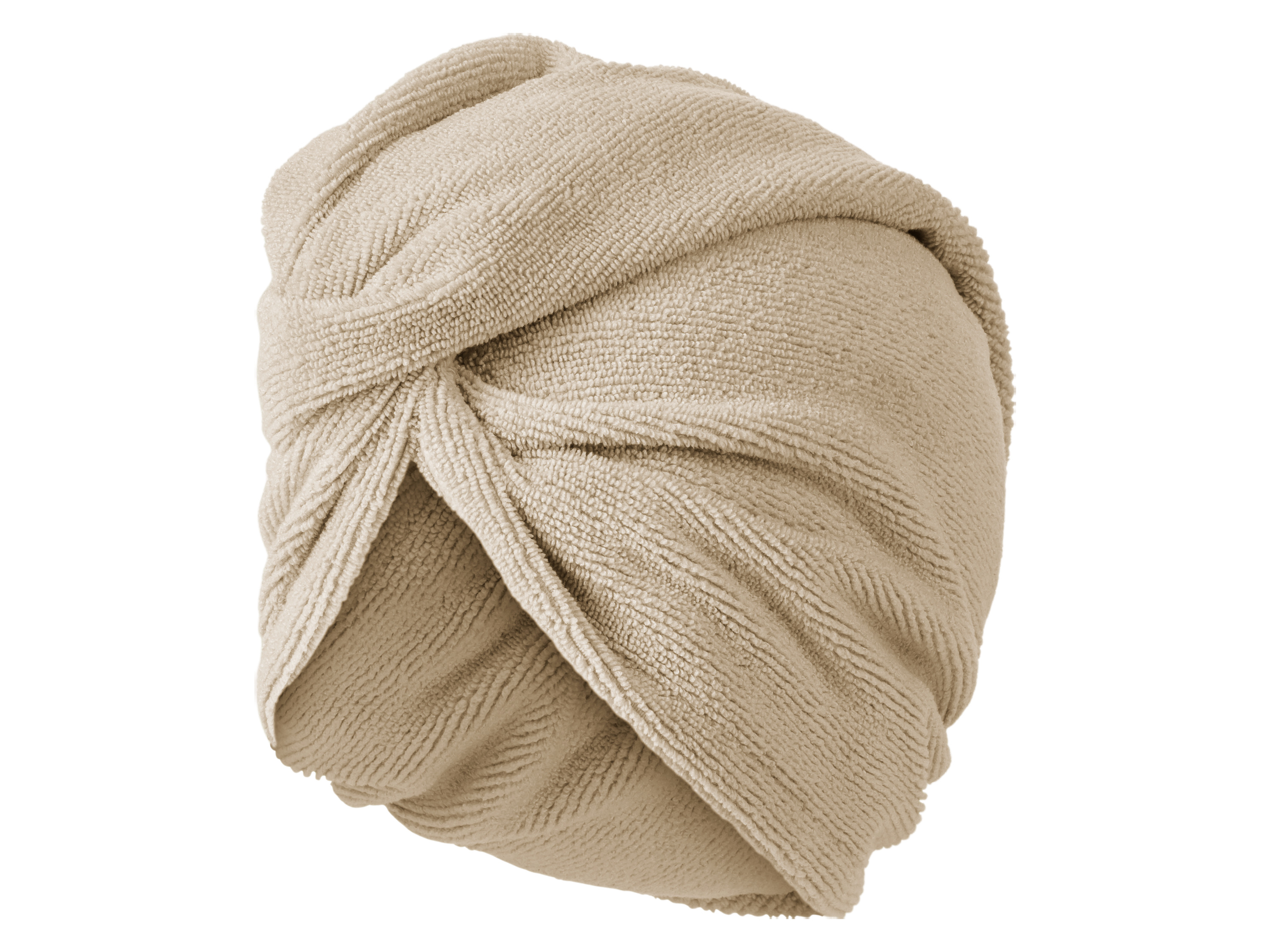 Livarno home Froté turban na vlasy (béžová)