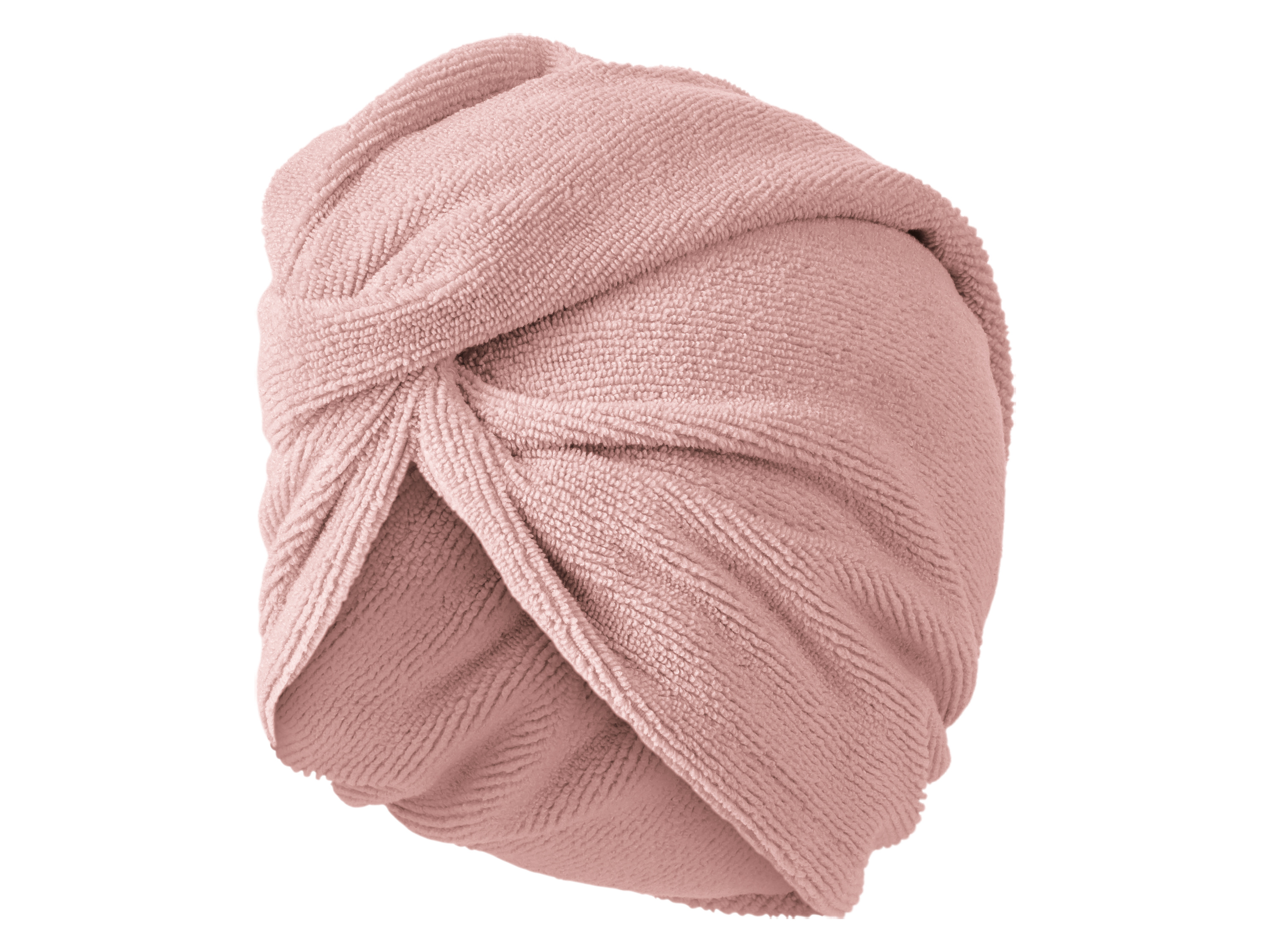 Livarno home Froté turban na vlasy (světle růžová)