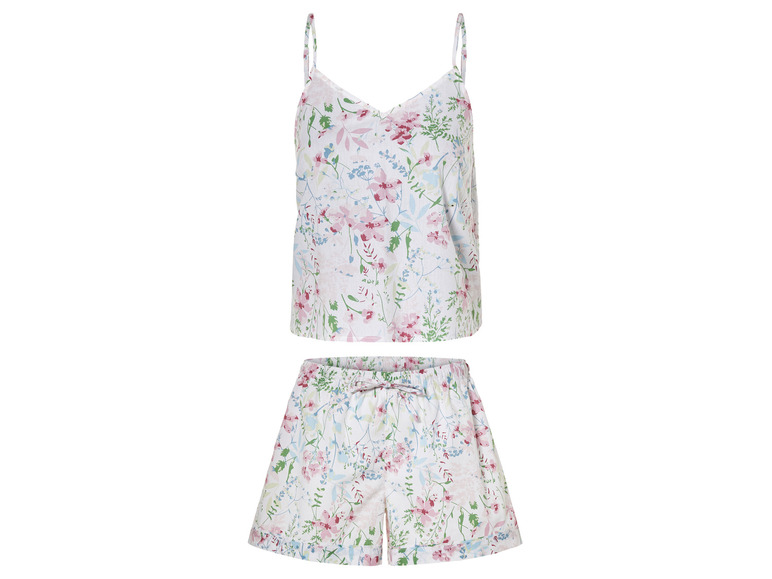 esmara® Dámské pyžamo (XL (48/50), květiny/růžová/bílá)