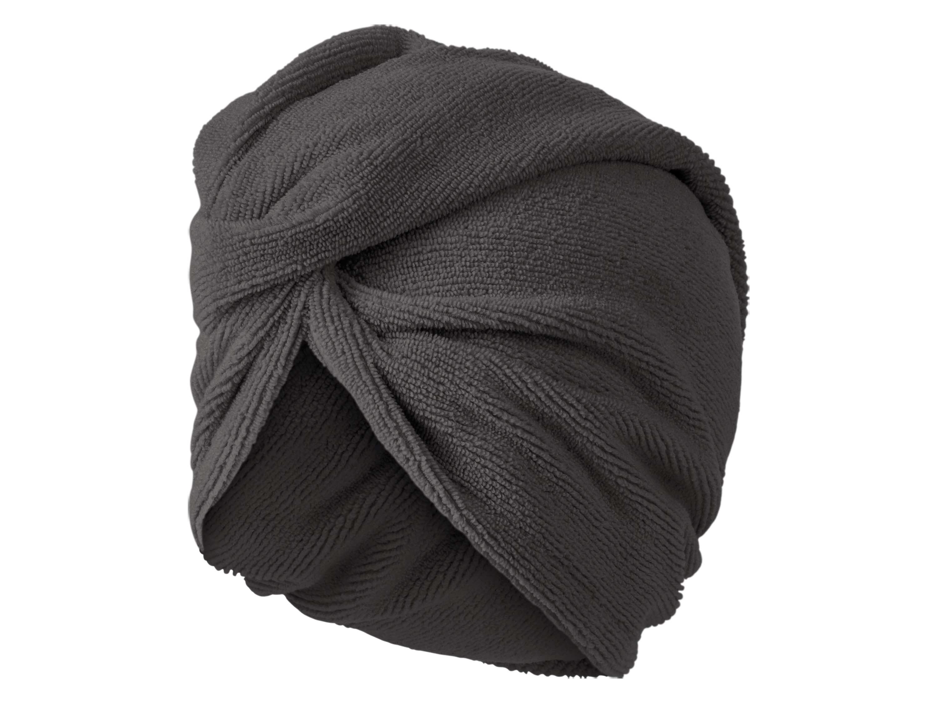 Livarno home Froté turban na vlasy (šedá)