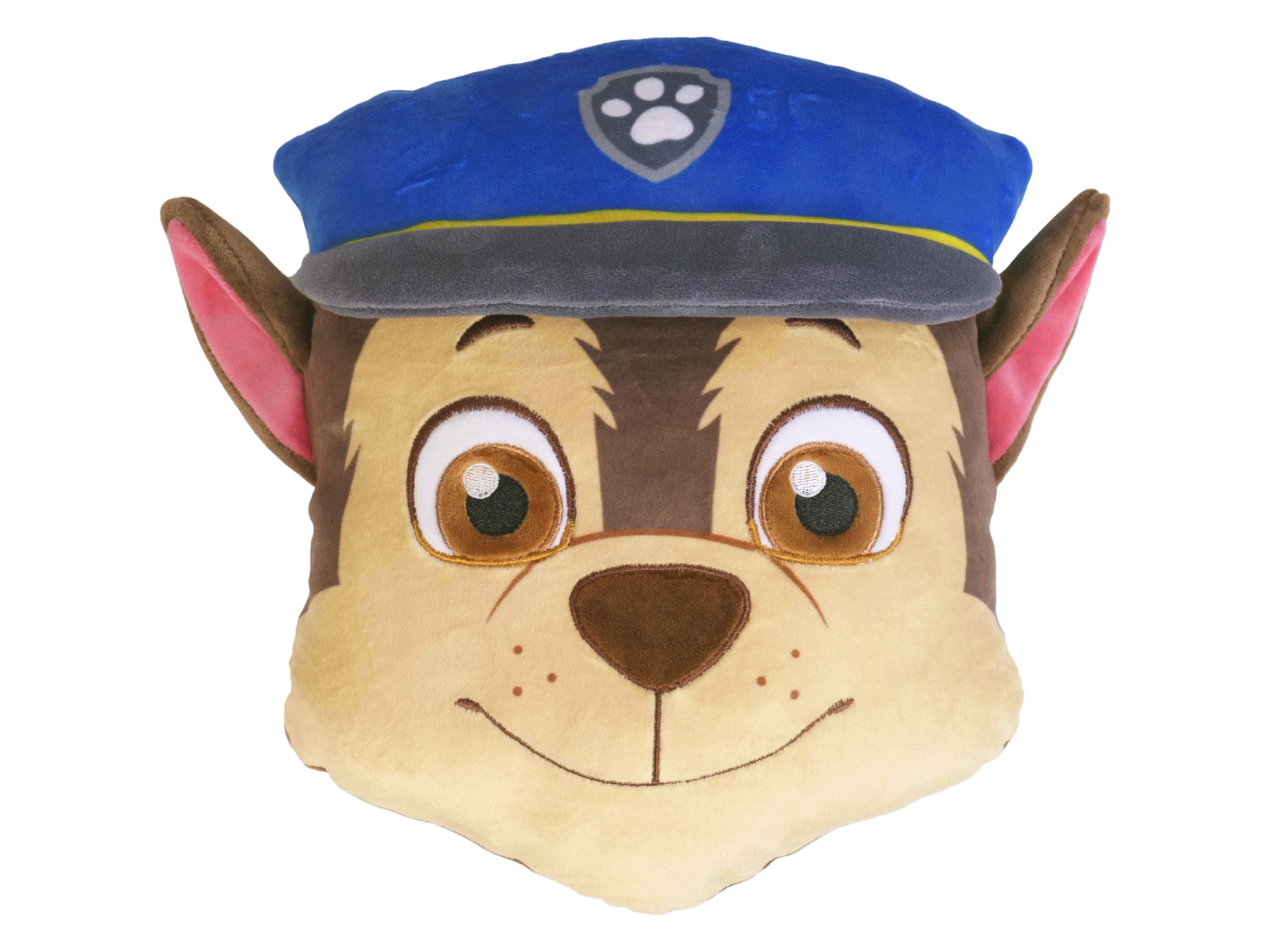 Paw Patrol Polštář Tlapková patrola, 27 cm (Chase)